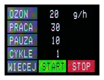 Ozonator KWARCOWY 6- 60g z REGULACJĄ mocy