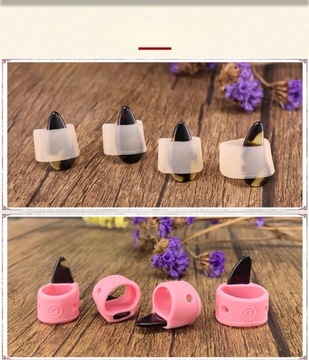GUITAR PICKS NAILS BASS KALIMBA THUMB ŻEL KRZEMIONKOWY