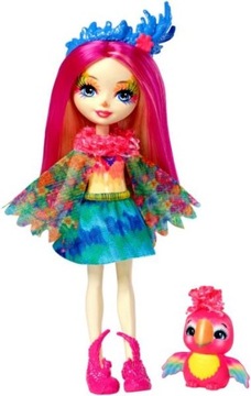 ENCHANTIMALS LALKA PAPUGA Peeki Parrot LALECZKA 15 CM MATTEL FJJ21