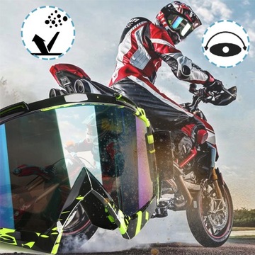 МОТОЦИКЛЬНЫЙ ШЛЕМ РЕТРО ОЧКИ MOTOR CROSS ATV MX UV400 ЛЫЖНЫЕ ОЧКИ