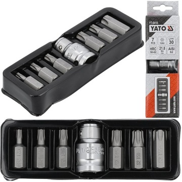 YATO KOŃCÓWKI WKRĘTAKOWE BITY TORX T25-T55 7 SZTUK