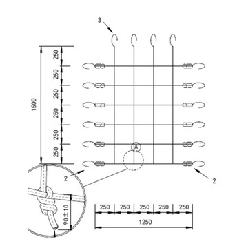 Siatka Do Wspinaczki Na Place Zabaw 125x150cm 4iQ wspinanie dla dzieci