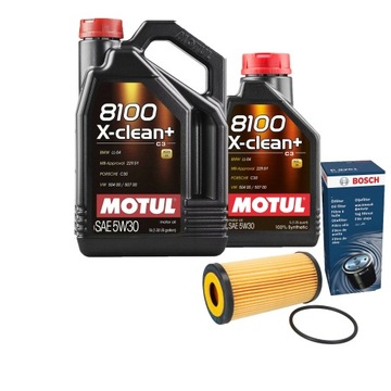 Olej Motul 8100 5W30 Filtr do AUDI Q7 50 TDI A4 B9 A5 F5 A6 C8 A7 3.0 45