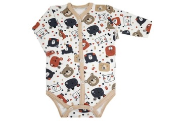 BODY NIEMOWLĘCE ROZPINANE PRZODEM r.62 SPACE BEAR /18/