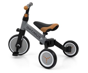 BALANCE BIKE Велосипед трехколесный 3в1 для детей 1, 2, 3 лет Серый детский