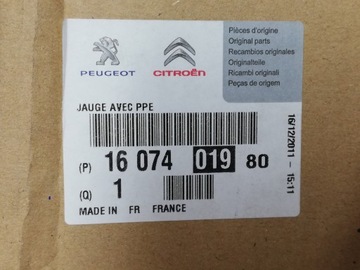 ELEKTRICKÁ ČERPADLO PALIVA PEUGEOT 207 1607401980 OE