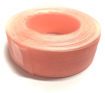 TASIEMKA SZYFONOWA ŁOSOSIOWA WSTĄŻKA poliestrowa 25mm ORGANZA 3044