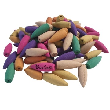 KADZIDEŁKA STOŻKOWE BACKFLOW DUŻE MIX 100 SZT XL KADZIDEŁKA AROMATERAPIA