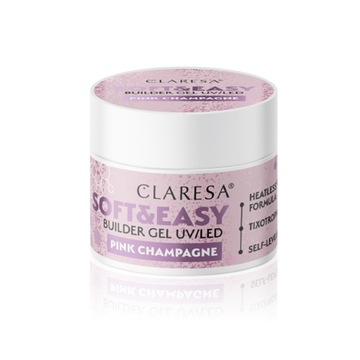 Claresa Soft & Easy Builder Gel 12 г - Розовое шампанское