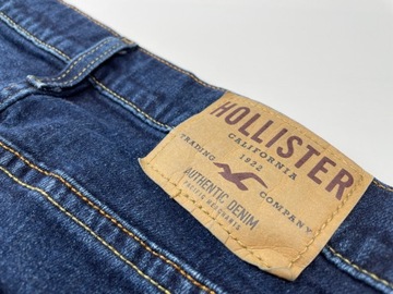 Jeansy męskie rurki granatowe skinny HOLLISTER r. 29x32