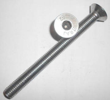 M6x80 Śruba din 7991 Nierdz. A2 Stożek Imbus