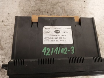 AUDI A3 8L PANEL KLIMATIZACE CLIMATRONIK 5HB007608-04 8L0820043D