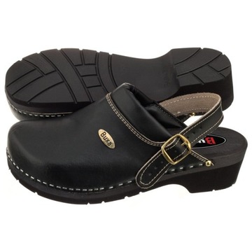 Chodaki Drewniaki Buxa Supercomfort FPU10p Czarne