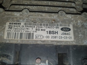 FORD FIESTA 1.4TDCI JEDNOTKA MOTORU 2S6A-12A650