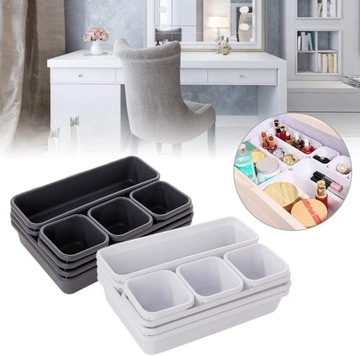 Пластиковый модульный организатор контейнер для ящиков из 8 штук вставки