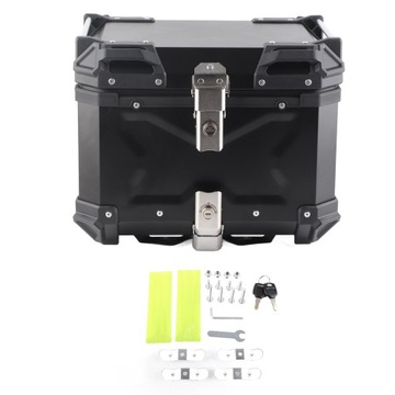 Универсальный черный приключенческий мотоцикл 45 л с верхним корпусом из алюминиевого сплава BH