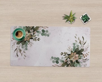 Коврик офисный рабочий Растительная композиция 100х50 см