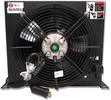 CHŁODNICA OLEJU HYDRAULICZNEGO 100 L/min 230V 60W