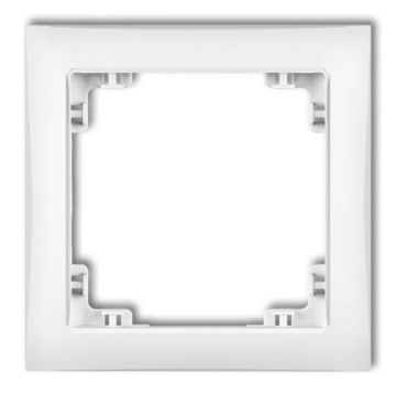 Одинарная рамка Белый матовый Karlik DECO Soft