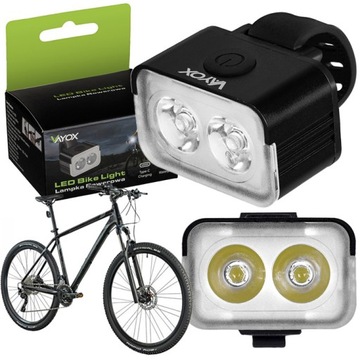 LAMPKA ROWEROWA PRZEDNIA ROWER ŚWIATŁO ROWEROWE NA PRZÓD ŁADOWANA USB