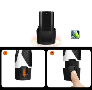 АККУМУЛЯТОРНАЯ ДРЕЛИ-ОТВЕРТКА 12 В, 2 прочных литиевых аккумулятора, комплект