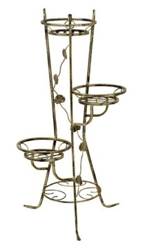 KWIETNIK METALOWY STOJAK NA 3 KWIATY 120CM 66