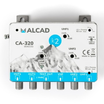 Wzmacniacz ALCAD CA-320 24-230V VHF UHF
