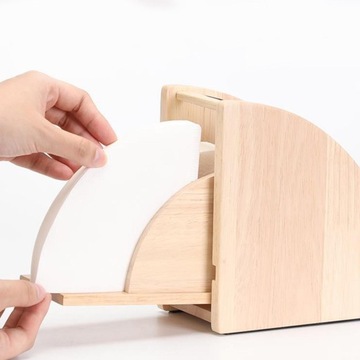 Natural Wooden Coffee Filter Holder paper Style A