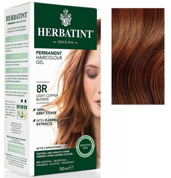 HERBATINT FARBA DO WŁOSÓW Jasny Miedziany Blond 8R