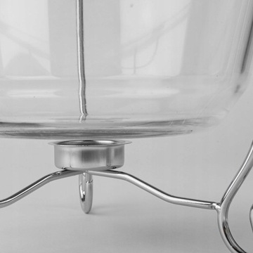 СТЕКЛЯННАЯ ВАЗА ОБЪЕМОМ 3,9 Л С НАГРЕВАТЕЛЕМ, ЛОЖКОЙ, КРЫШКОЙ, ЭЛЕГАНТНЫМ СОСУДИНОМ