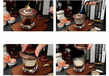 Старомодный деревянный набор для курения виски, подарок дедушке