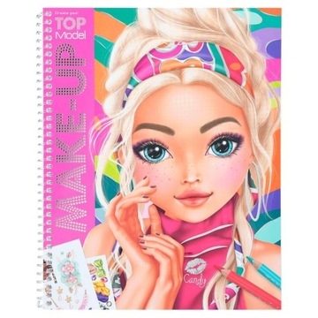 Kolorowanka Szkicownik Make Up Top Model 12415