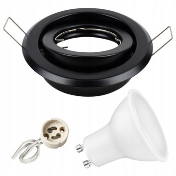 ZESTAW oprawa halogenowa ruchoma + GU10 LED 5W