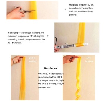 Красочные наращивание волос Ombre STRIPED CLIP