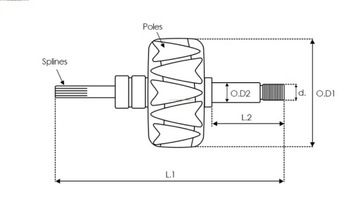 AS-PL AR0031 Ротор генератора