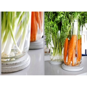 СТЕКЛЯННЫЙ АППАРАТ НА БЕТОННОМ ОСНОВАНИИ ваза Ø15,2x40см