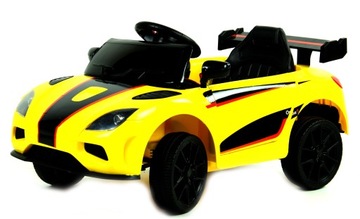 Детская машинка на аккумуляторе + светодиод + пульт + качалка