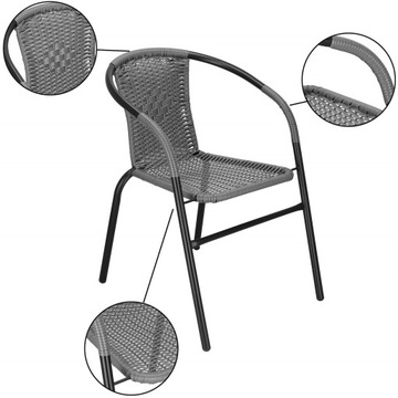 САДОВЫЙ СТУЛ ДЛЯ ТЕРРАСЫ, БАЛКОНА, ПРОЧНЫЙ, УДОБНЫЙ ДЛЯ СТОЛА, СОВРЕМЕННЫЙ МЕТАЛЛ.