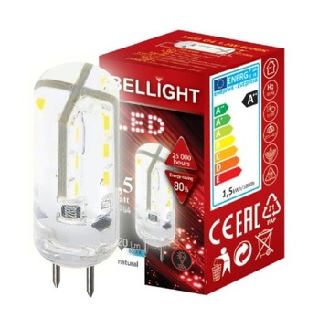 Żarówka LED G4 12v DC 1,5w 6500k 120lm Silikon