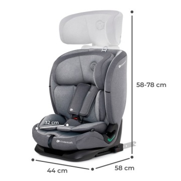 Автокресло 76–150 см 9–36 кг ISOFIX ONETO3 i-Size Kinderkraft