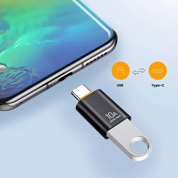 Переходник USB-USB-C для смартфона, ноутбука, компьютера, 10А, 240Вт