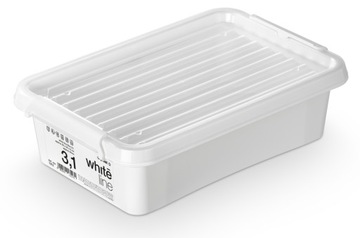 POJEMNIK PUDEŁKO ORGANIZER Z POKRYWĄ 3,1 L white