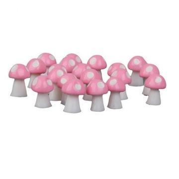 4X Niemarkowe miniaturowe grzybki do domku dla