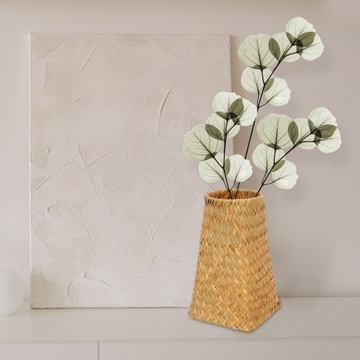 ДЕРЕВЕНСКИЙ УКРАШЕНИЕ ДОМА ИЗ РОТАГА ВАЗА ДЛЯ ЦВЕТОВ ИСКУССТВЕННЫЕ РАСТЕНИЯ БАМБУКА