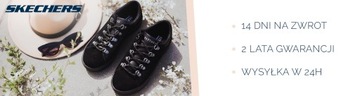Męskie sneakers Skechers D'Lux Walker - Orford 232455-BLK r.42