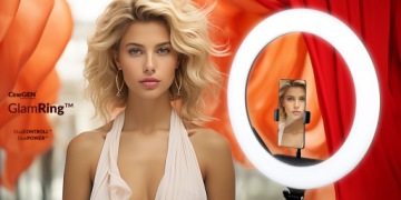 СВЕТОДИОДНАЯ КОЛЬЦЕВАЯ ЛАМПА 60ВТ + ДЕРЖАТЕЛЬ ДЛЯ ТЕЛЕФОНА ШТАТИВ ДЛЯ СЕЛФИ