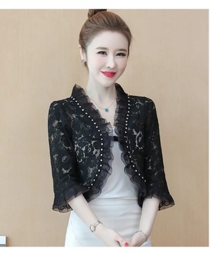 #5362 Summer Kimono Jacket Cardigan Women Three Qu