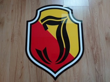 Herb Jagiellonia Białystok na ścianę prezent dla fana klubu dla chłopaka