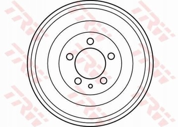 TRW DB4157 Тормозной барабан