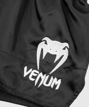 Классические шорты Venum Muay Thai, черный, белый цвет, M